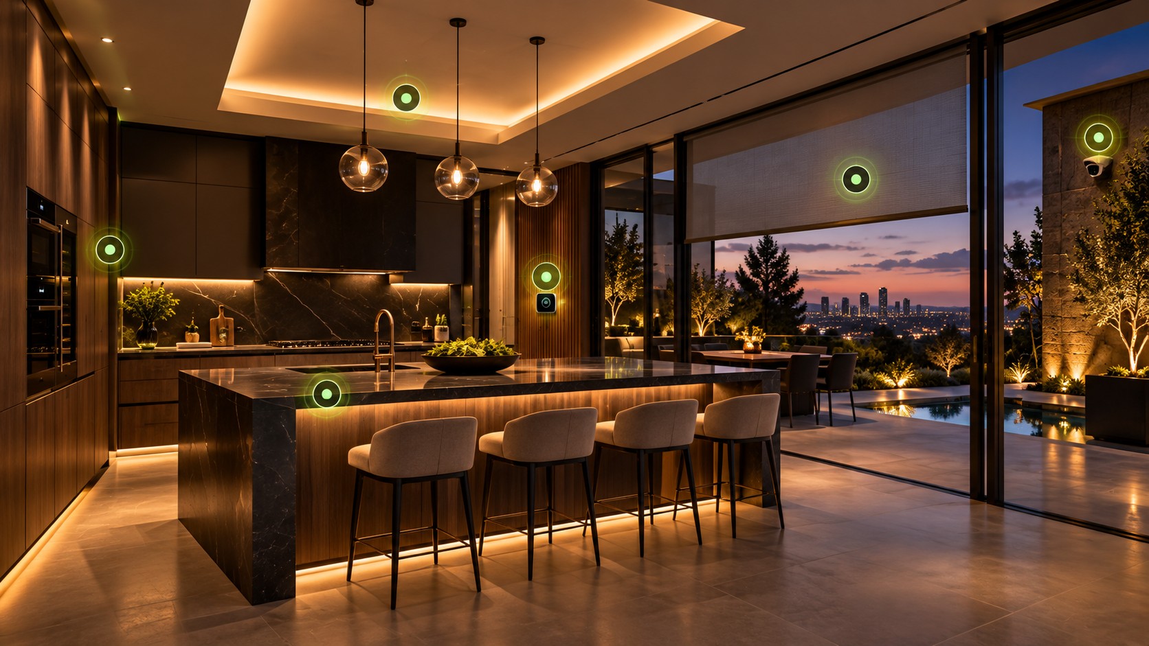 Kitchen smart automation space