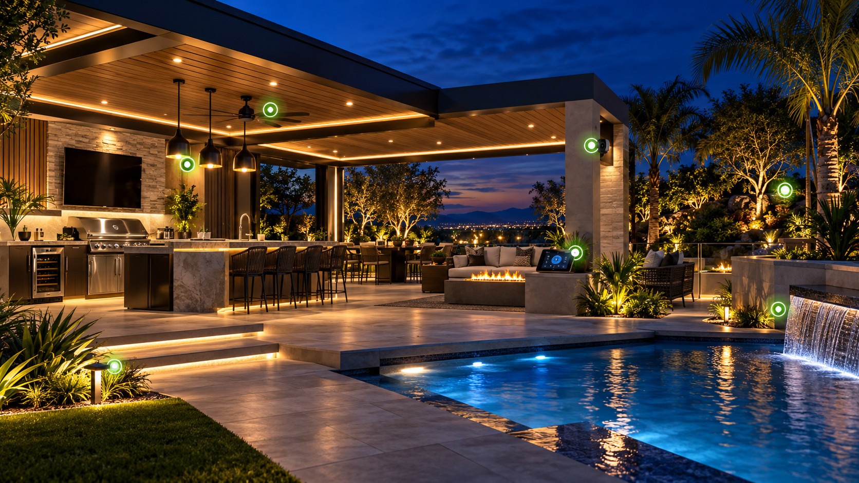 Patio smart automation space